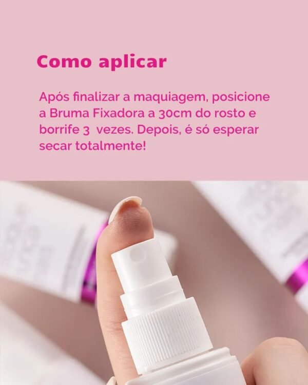 Fixador de Maquiagem Ruby Kisses - Bruma Retoque Nunca Mais - 50ml - Imagem 2