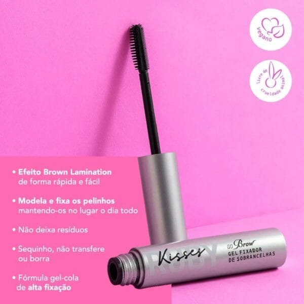 Go Brown Gel Fixador de Sobrancelhas Ruby Kisses 6ml - Imagem 4