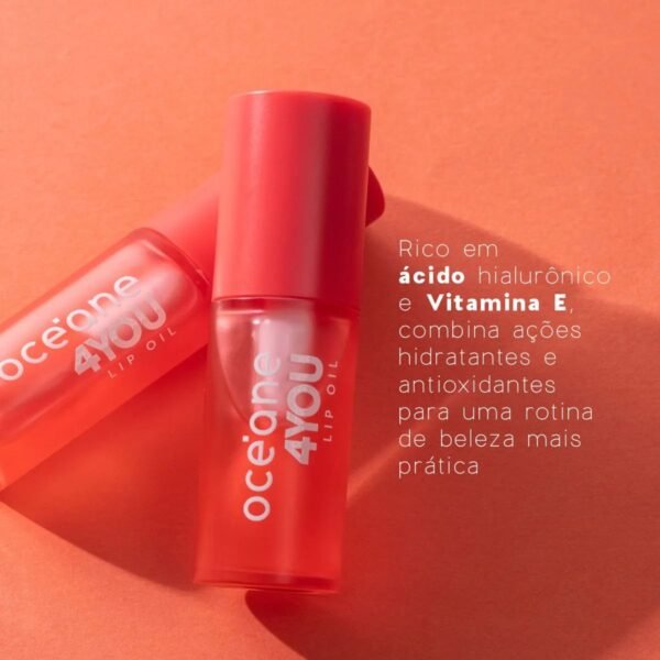 Mini Lip Oil Rosa Punch Océane 4you 1,8g - Imagem 6