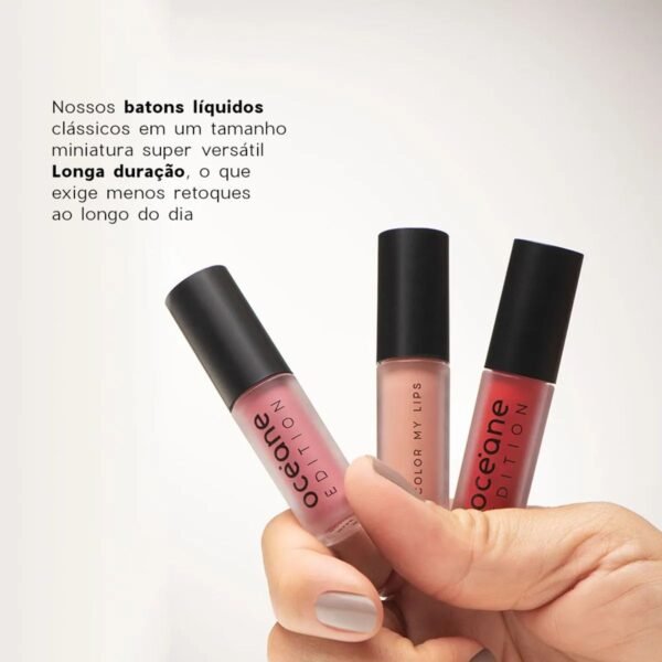 Mini Batom Líquido  - Color My Lips Real Deal Océane Edition 1g - Imagem 3