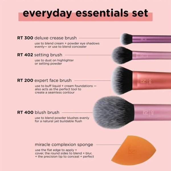 KIT REAL TECHNIQUES EVERYDAY ESSENTIALS - REAL TECHNIQUES - Imagem 4