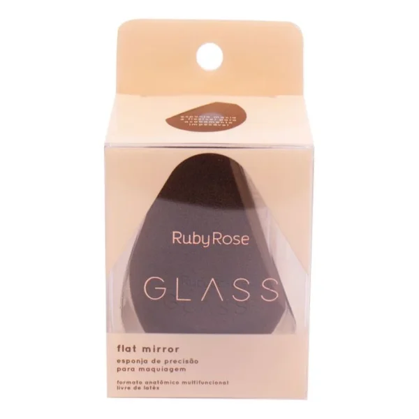 ESPONJA DE MAQUIAGEM FLAT MIRROR GLASS - RUBYROSE - Imagem 3
