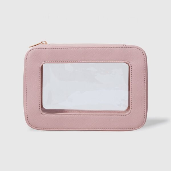 Nécessaire Nude com Transparência - Crystal Case - OCEANE - Imagem 3