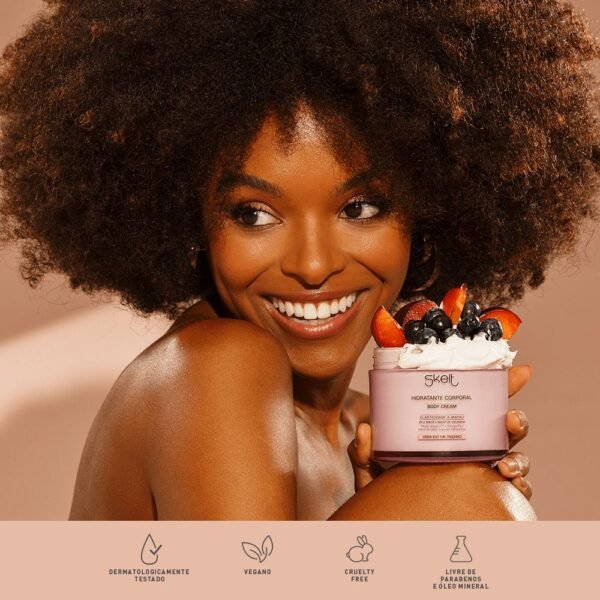 BODY CREAM URBAN BEAT Hidratante Desodorante Corporal 200g . Fragrância Urban Beat SKELT - Imagem 4