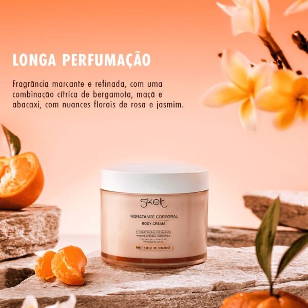 BODY CREAM AMALFI SUNSET Hidratante Desodorante Corporal 200g | Fragrância Amalfi Sunset LARANJA - SKELT - Imagem 5