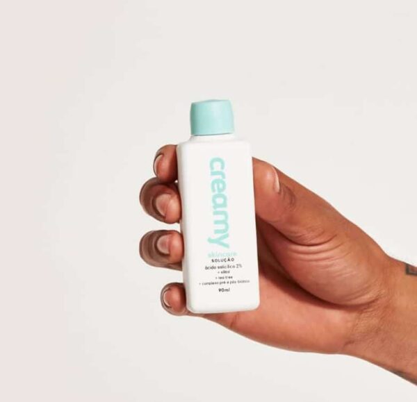 TÔNICO ANTIACNE ESFOLIANTE ÁCIDO SALICÍLICO 2% + XILITOL + TEA TREE + COMPLEXO PRÉ E PÓS-BIÓTICO 90ML - CREAMY - Imagem 2
