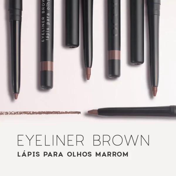 Lápis De Olhos Retrátil Marrom - Eyeliner Brown Edition Océane - Imagem 5