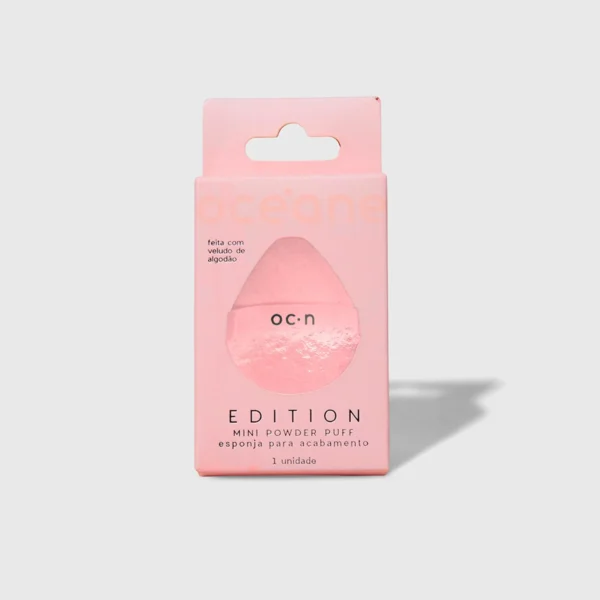 Mini Esponja Para Acabamento Rosa - Mini Powder Puff Océane Edition - Imagem 7
