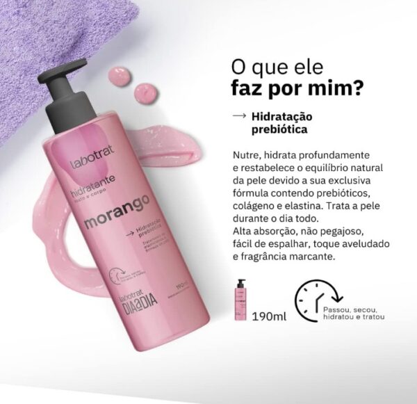 Hidratante Morango 190mL - Labotrat - Imagem 3