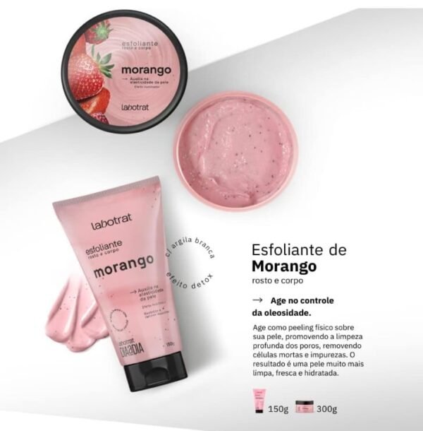 Esfoliante Morango 300g - Labotrat - Imagem 3