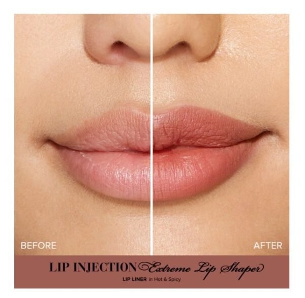Lápis Labial Too Faced Lip Injection Extreme Lip shaper Hot & Spicy - Imagem 3