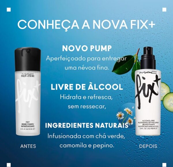 Fixador Bruma Facial Multifuncional Fix + MAC - Imagem 5