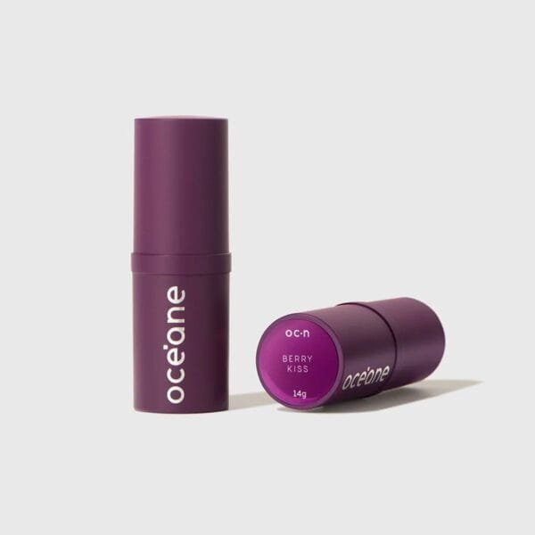 Blush em Bastão Vermelho - Blush Stick Berry Kiss Océane Purple 14g - Imagem 6