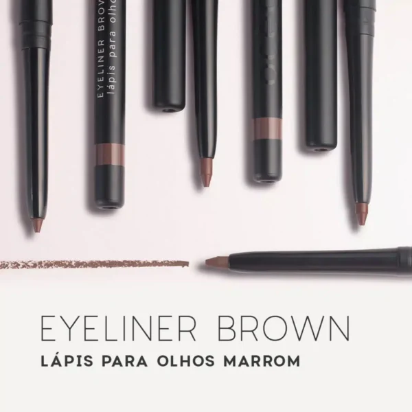 Lápis De Olhos Retrátil Marrom - Eyeliner Brown Edition Océane - Imagem 5