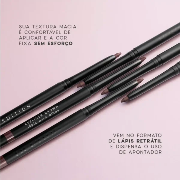 Lápis De Olhos Retrátil Marrom - Eyeliner Brown Edition Océane - Imagem 6