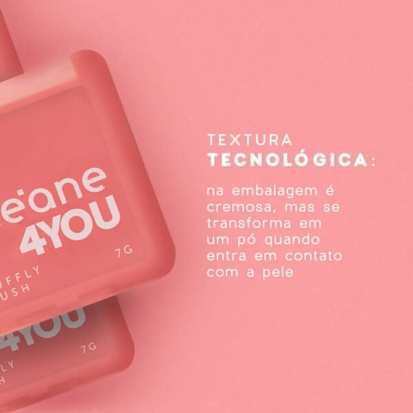 Blush Cremoso - Fluffy Blush 4you 7g - Imagem 2