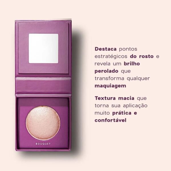 Iluminador Rosa - Just Glow Bouquet Océane Purple 6,5g - Imagem 3