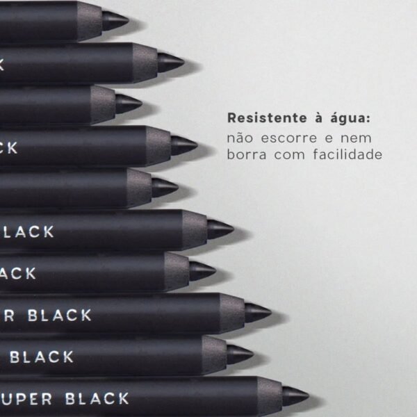 Lápis para Olhos Preto - Eyeliner Super Black Océane Purple 1,2g - Imagem 5