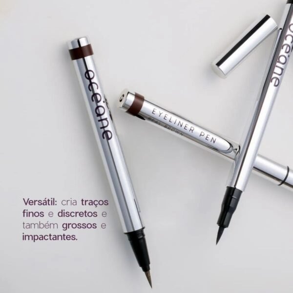 Caneta Delineadora de Olhos Preta - Eyeliner Real Black Océane Purple 1,8g - Imagem 7