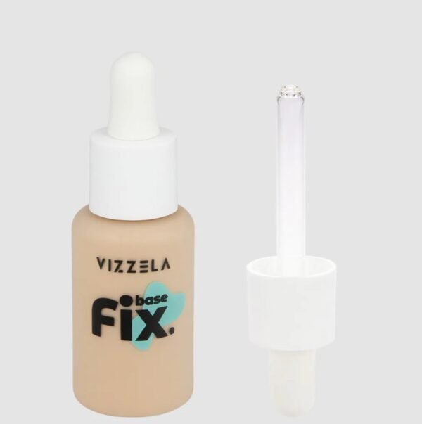 Vizzela Base Fix Líquida Média Cobertura