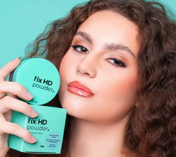 Pó Solto Finalizador Fix Powder HD Vizzela VZ13 - Matte / Mate / Vegano / Blindagem - Imagem 6