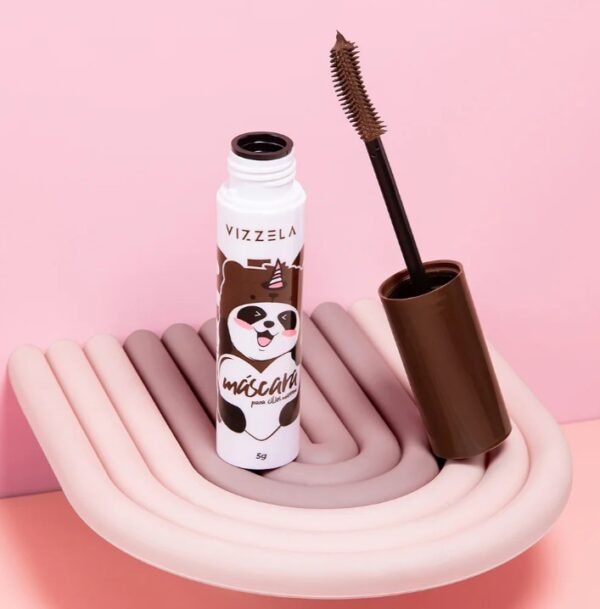 Máscara para Cílios Big No Panda Brown Vizzela 5g - 100% Original Rímel a Prova D'agua - Imagem 4