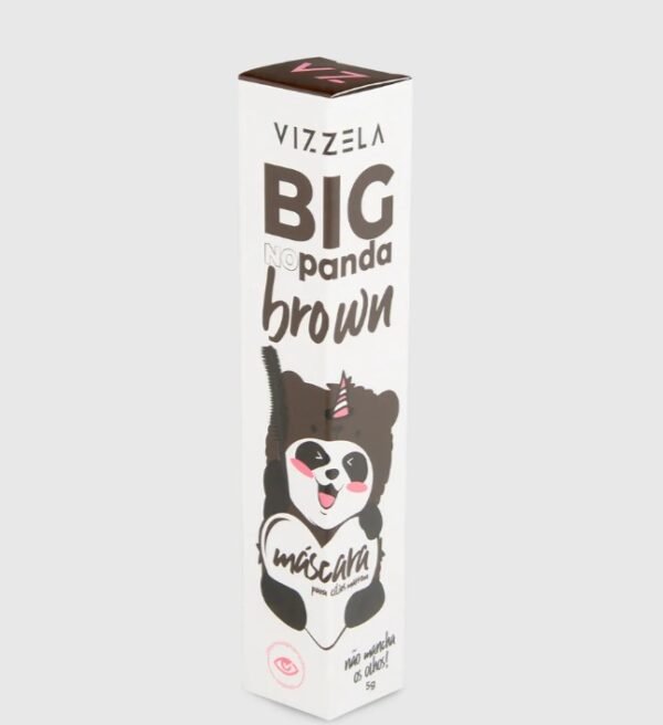 Máscara para Cílios Big No Panda Brown Vizzela 5g - 100% Original Rímel a Prova D'agua - Imagem 6