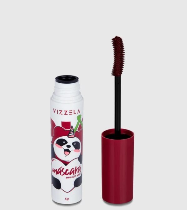 Máscara Rímel para Cílios Big No Panda Cherry Bordô Vinho Vizzela 100% Original