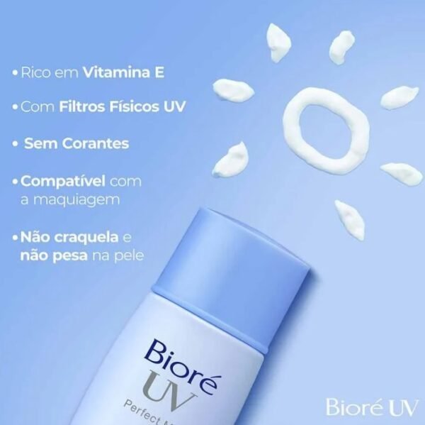 Protetor Solar Facial Bioré Perfect Milk 50 FPS - 40ml - Imagem 6