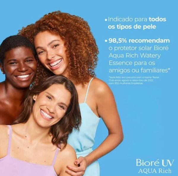 Protetor Solar Bioré  Aqua Rich Watery Essence FPS 50 70g - Imagem 4