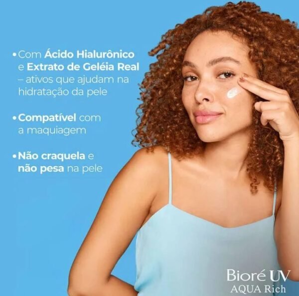 Protetor Solar Bioré  Aqua Rich Watery Essence FPS 50 70g - Imagem 6