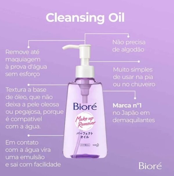 Bioré Make Up Remover Óleo Demaquilante Facial Bioré - Cleansing Oil - Imagem 3