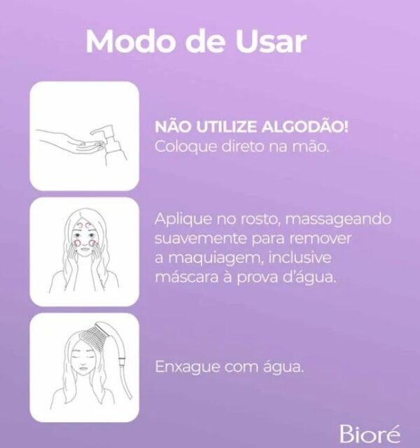 Bioré Make Up Remover Óleo Demaquilante Facial Bioré - Cleansing Oil - Imagem 5