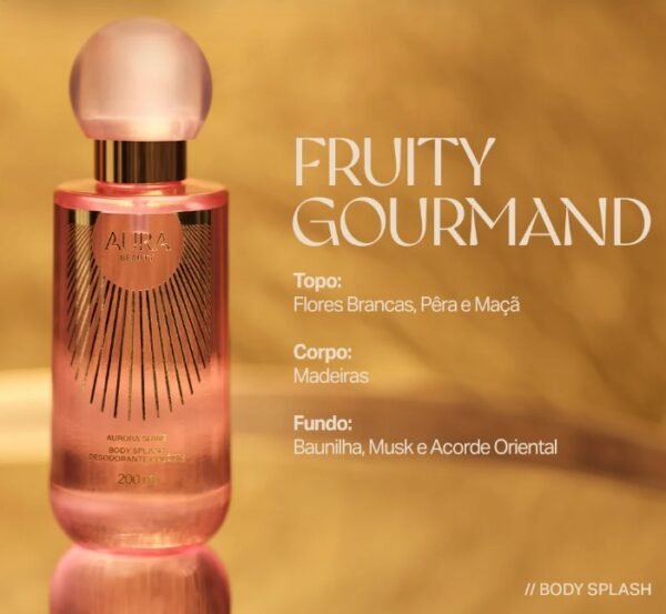 AURA BODY SPLASH DESODORANTE COLÔNIA - AURA BEAUTY -  200ML - Imagem 2