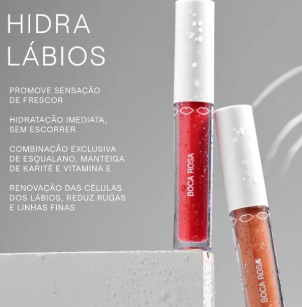 Hidra Lábios Gloss - Boca Rosa - Imagem 3