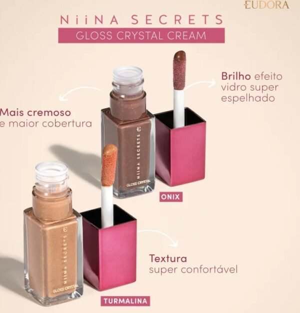 Gloss Crystal Cream Niina Secrets Lançamento - 7mL - Imagem 2