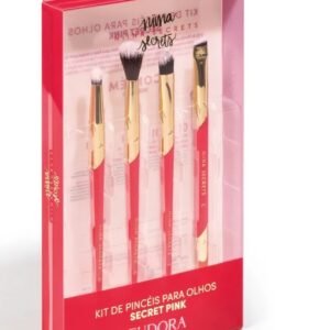 Kit Pincéis para Olhos Secret Pink Niina Secrets