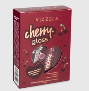 Lip Cherry Gloss - Vizzela + Chaveiro